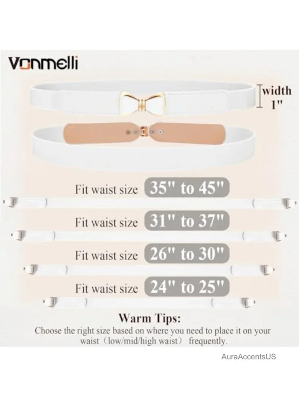 Stretchy Skinny Elastic Bow Belt for Dresses Waist Belts